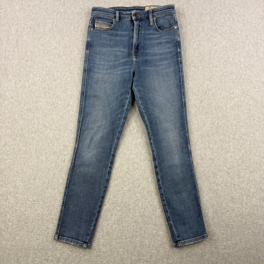 Diesel Jeans Womens 26 Blue Babhila High Rise Slim Skinny High Waist Stretch